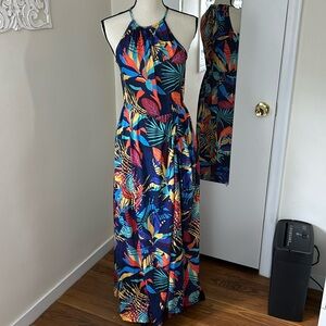 KILIG Maxi Casual Floral Halter Dress